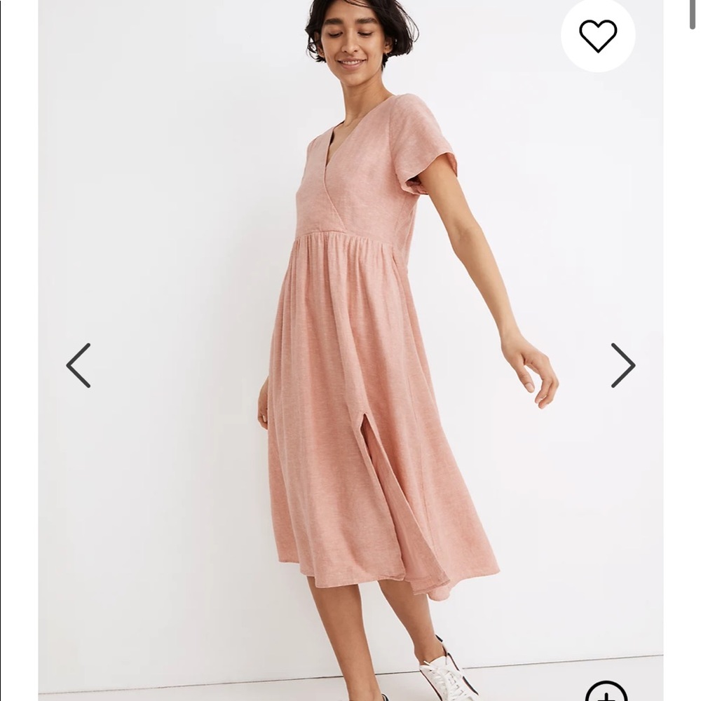Madewell Blush Pink Midi Dress